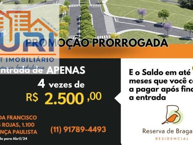 #1233 - Terreno para Venda em Bragança Paulista - SP